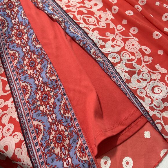 Cato Blouse Womens 18/20 Floral Flutter Short Sleeve Artsy Flowy‎ - Picture 8 of 8